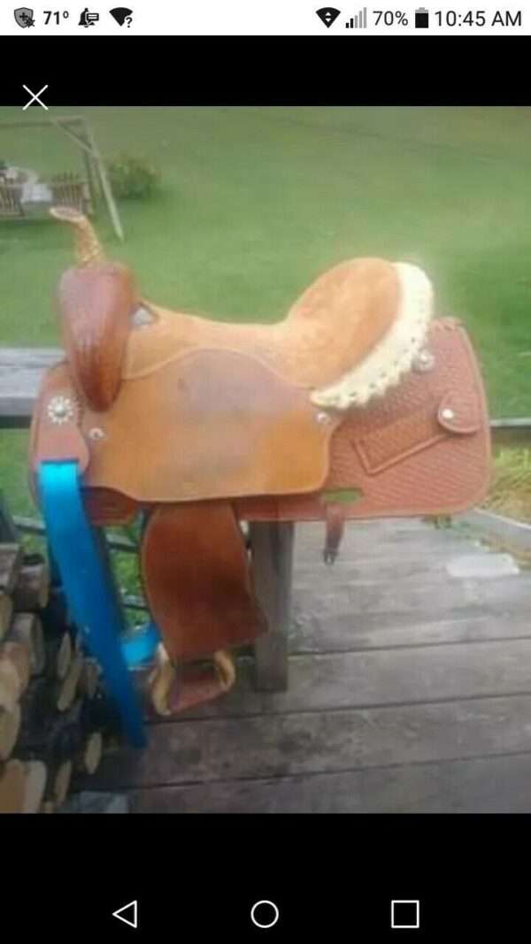 15 western barrel saddle