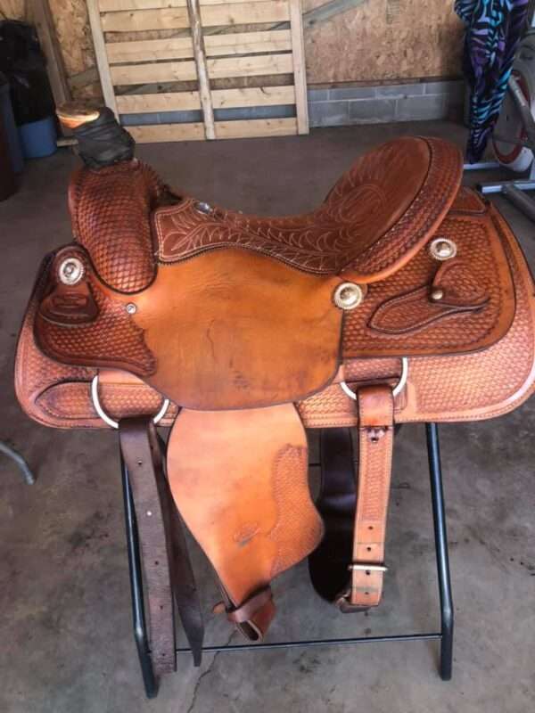 16 inch Billy Cook roping saddle for sale