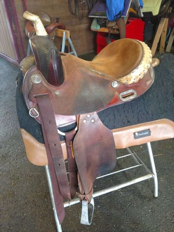 original 14 Inch Circle Y barrel saddle for sale